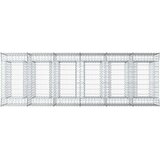  Gabionski uzdignuti krevet 3 pcs Srebrna | shoptok.hr