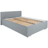 MID.YOU oblazinjena postelja 140 cm x 200 cm , tekstil siva | Shoptok.si