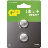 Gp alkalna baterija Ultra Plus Lithium, CR2025, 3 V, 2 kos, B15253UP Cene