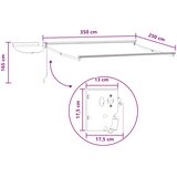  Električna retraktabilna tenda Pijesak 3,5 x 2,5 m | shoptok.hr