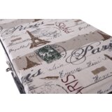 Kondela Klop z blazino, 2 košari, temno rjava/bež/vzorec, SEAT BENCH 3 | Shoptok.si