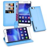 Cadorabo Ohišje, združljivo z Honor 6 PLUS v nebesno modra - Zaščitni ovitek z magnetnim zapiranjem, stoječo funkcijo in režo za kartice, (20550771) | Shoptok.si