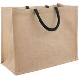  Torbe od jute 5 Prirodna i crna 42 x 33 x 19 cm 100% Jut Slike