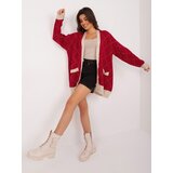 BADU Sweater-BA-SW-0258.19-burgundy Cene