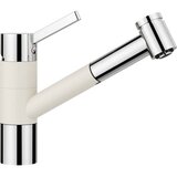 Blanco slavina TIVO-S SILGRANIT-LOOK NJEŽNO BIJELA / KROM VT u