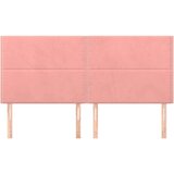  Posteljno vzglavje 4 kosa roza 80x5x78/88 cm žamet, (20953438) | Shoptok.si