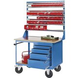 eurokraft pro Nadgradnja z vodili za montažne vozičke, s 7 vodili, DxŠ 1170 x 1042 mm | Shoptok.si