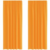 vidaXL Voile zavjese s džepovima za šipke 2 kom. narančaste - Narančasta 140 x 225 cm 1 s džepovima za šipke | shoptok.hr