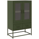  Visoka komoda maslinastozeleni 67 x 39 x 111 5 cm od čelika | shoptok.hr
