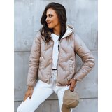 DStreet Krótka pikowana kurtka damska LIDIL beżowa | Shoptok.si