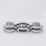  Svećnjak 33,5x10x8 cm, sjajni hrom | Eponuda.com