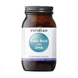 Viridian Nutrition Folna kislina z DHA Viridian (90 kapsul)
