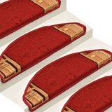  Samoljepljivi otirači za stepenice 15 kom crveni 65 x 21 x 4 cm | shoptok.hr