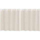 Voile zavjese s ušicama 2 kom krem 140x140 cm | shoptok.hr