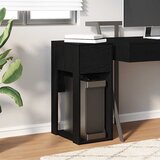 TOWER stalak za računalo s ladicom crni 30x44x74 cm | shoptok.hr