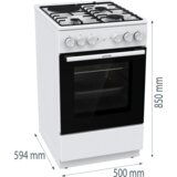 Gorenje Kombinirani štednjak GK5A12WD | shoptok.hr