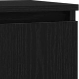  Komoda s ladicama crni hrast 71x35x84 cm konstruirano drvo Slike