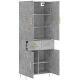  Visoka komoda siva betona 69,5x34x180 cm od konstruiranog drva | shoptok.hr