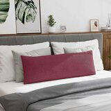 vidaXL Blazine za kavč 2 pcs Vinorodna rdeča 120 x 40 cm blago | Shoptok.si