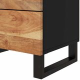  Noćni ormarić 50x33x62 masivno drvo bagrema i konstruirano drvo Smeđa | shoptok.hr