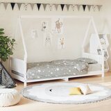 Maison Chic Otroški posteljni okvir - Otroški ležaj bel 80x200 cm trdna borovina-J2724, (21794331) | Shoptok.si