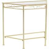  Bočni stolić u starinskom stilu metalni 87 x 34 x 73 cm zlatni | shoptok.hr