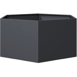 Vrtna sadilica antracit šesterokutna 104x90x45 cm čelična | shoptok.hr