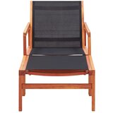 Maison Chic Vrtni Stoli - Stol za vrt z naslonjalom za noge evkaliptusov les in tekstil JS789, (21879063) | Shoptok.si