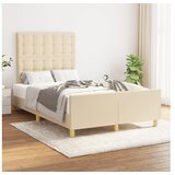  Za krevet s uzglavljem krem 120x200 cm od tkanine | shoptok.hr