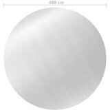 vidaXL Pokrivalo za bazen srebrno 488 cm PE | Shoptok.si