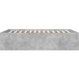  Okvir kreveta boja betona 120x190 cm od konstruiranog drva | shoptok.hr