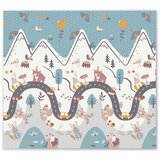Nukido sklopiva dvostrana pjenasta podloga 200 x 180 x 1 cm brda / cesta | shoptok.hr