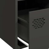 vidaXL Komoda črna 68x39x73,5 cm hladno valjano jeklo | Shoptok.si