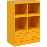 Furnova Visoka omarica gorčično rumena 67x39x95 cm jeklo, (21950084) | Shoptok.si