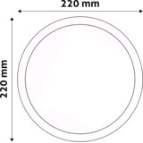 Avide LED stropna svetilka, vgradna, 18W, 1490 lm, 4000K, IP20 - ACRPNW-R-18W-ALU | Shoptok.si