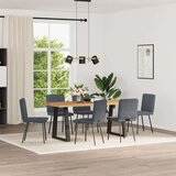 vidaXL Blagovaonske stolice 6 kom tamnosive baršunaste | shoptok.hr