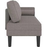 vidaXL Počivalnik z blazinami taupe blago | Shoptok.si
