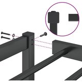 Metalni okvir za krevet crni 180x200 cm | Shoptok.si