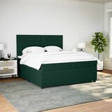  Krevet s oprugama i madracem tamnozeleni 200x200 cm baršunasti | shoptok.hr