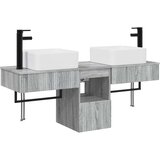 Set namještaja za kupaonicu 3 kom. Siva Sonoma 50 x 41 x 56 cm | Shoptok.si