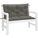 vidaXL Blazina za vrtno klop 2 kos melanž tm. siva 100x50x7 cm blago Cene