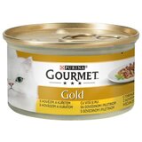 Purina hrana za odrasle mačke gourmet gold, govedina i piletina u sosu, 85g