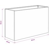  Vrtna saksija 2 kom. Srebrna 80 x 40 x 50 cm Nehrđajući čelik | shoptok.hr