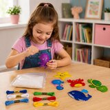  Kreativni komplet Plišani filcani predmeti za šivanje - DIY morske životinje, 6 komada. | shoptok.hr