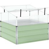  Sadilica Pastelno zelena 100 x 100 x 77 cm Cinkani čelik | shoptok.hr
