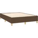  Box spring postelja z vzmetnico temno rjava 140x200 cm blago, (20900967) | Shoptok.si