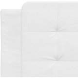  Postelja z vzmetnico bela 100x200 cm umetno usnje | Shoptok.si