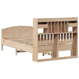 vidaXL Knjižna postelja brez vzmetnice 135x190 cm trdna borovina | Shoptok.si