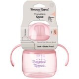 Tommee_Tippee nastavek za lonček lonček z ustnikom in ročaji, Transition Cup, 4m+, 150ml pink | Shoptok.si