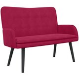  Kauč za dvoje boja crnog vina 115 x 61 x 87 cm Baršun | Eponuda.com